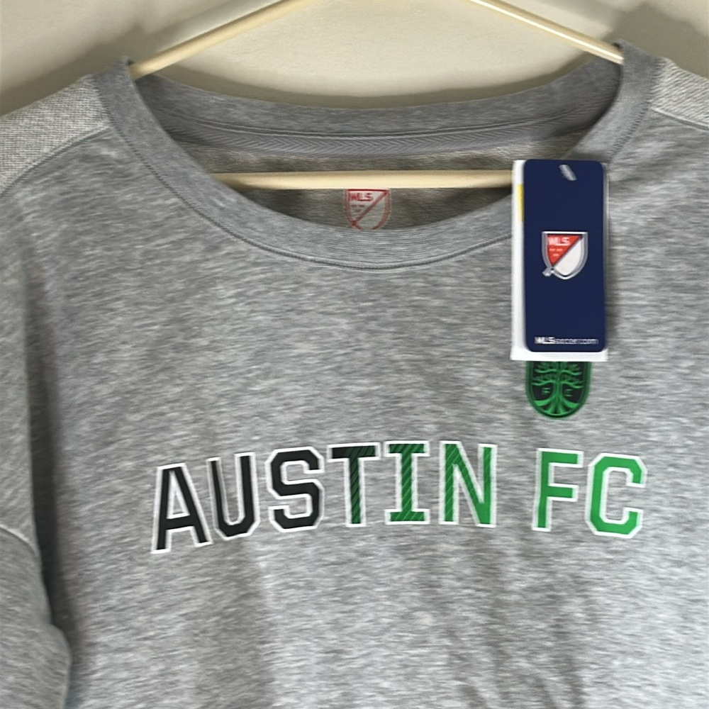 NWT MLS Austin FC Gray Sweatshirt Size L - Picture 2 of 5